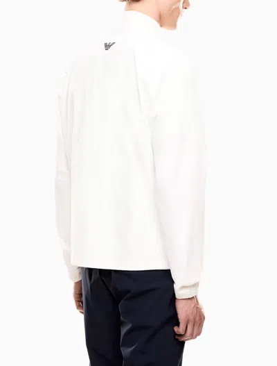 Ea7 Golf Pro Ventus7 Technical Fabric Jacket In White