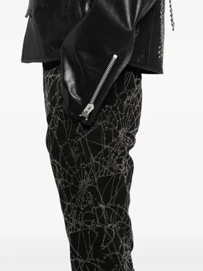 Masu Flocky-web Flared Trousers