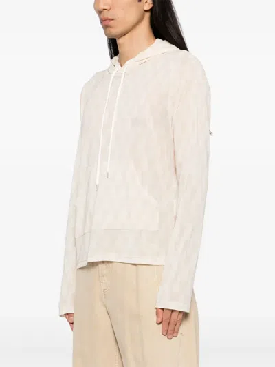 Masu Angel Mesh Hoodie In Neutral