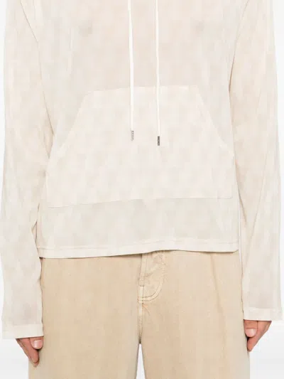Masu Angel Mesh Hoodie In Neutral