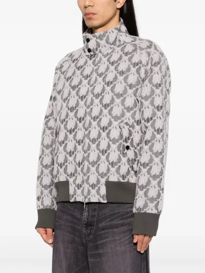 Masu Bat-jacquard Drizzler Jacket In Pink