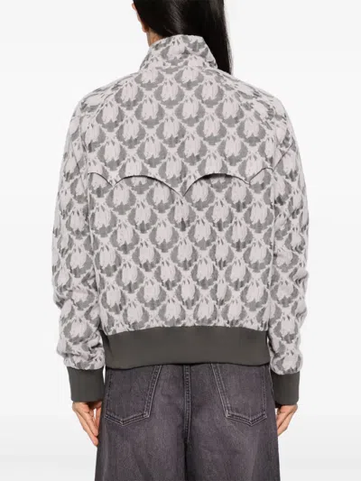Masu Bat-jacquard Drizzler Jacket In Pink