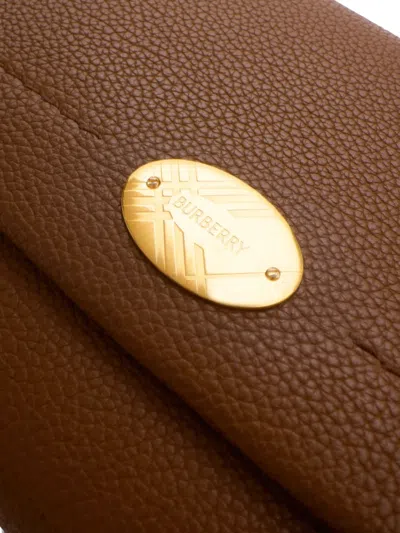 Burberry Leather Cotswolds Strap Wallet In Brown
