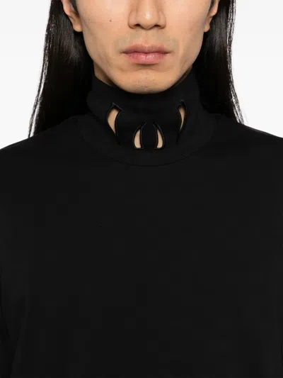 Masu Logo-embroidered T-shirt In Black