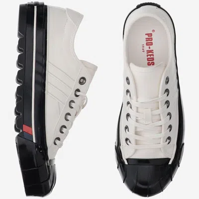Pro-keds Rubber Toe-cap Sneakers In White