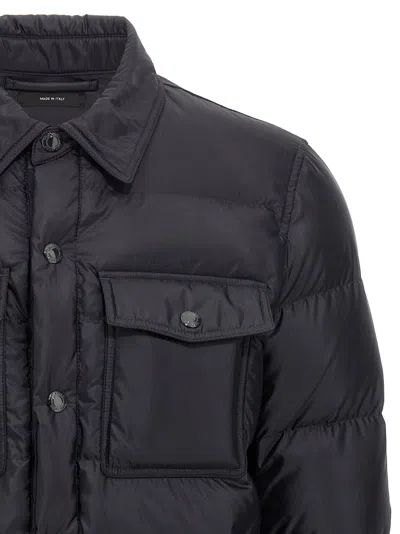 Tom Ford "techno Satin" Padded Jacket In Black