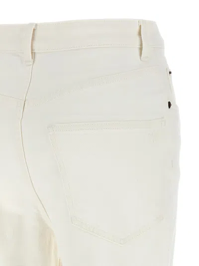 Tory Burch Cropped Denim Jeans With Flared Leg