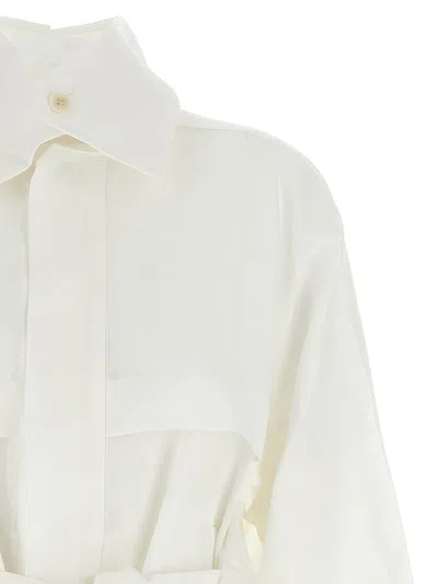 Issey Miyake Off-white Crumpled U Blouson Jacket In Neutral
