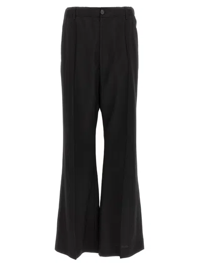 Marni Wide Leg Trousers With Back Pocket In Black