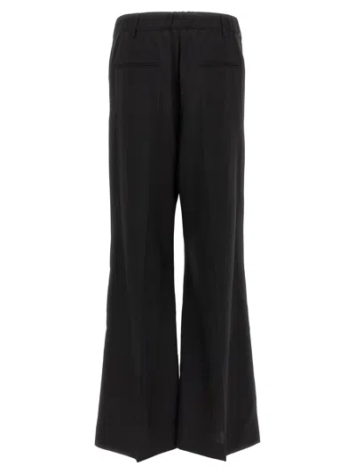 Marni Wide Leg Trousers With Back Pocket In Black