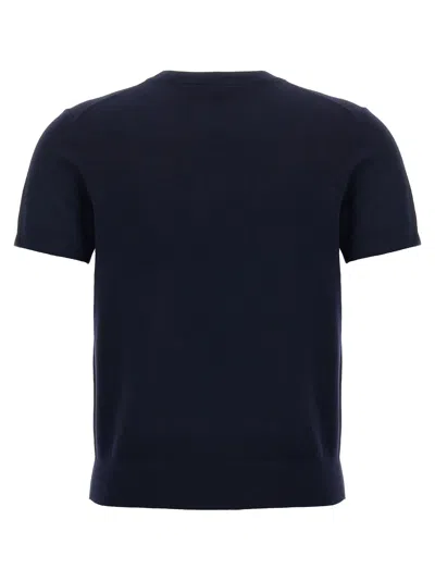 Theory Short-sleeve Sweater In Regal Wool