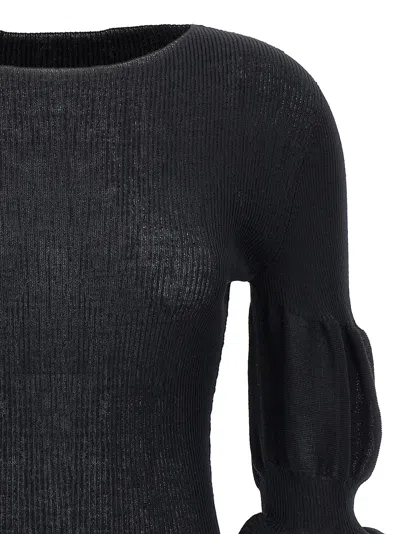Issey Miyake Black Assemblage Branch Top In Black