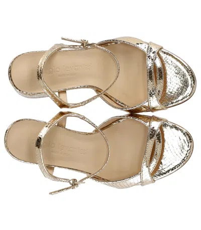 Sergio Levantesi Glenda Gold Heeled Sandal In Gold