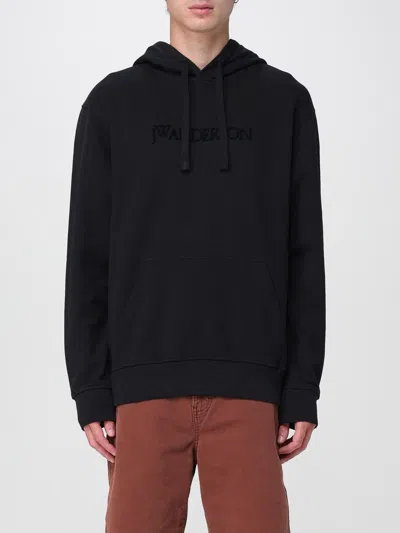 Jw Anderson Cotton Hoodie In Blue