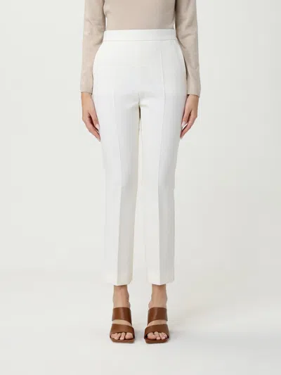 Max Mara Pants  Woman Color White In White