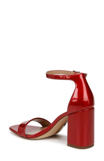 Sam Edelman Daniella Block Heel Sandal Persian Red Patent