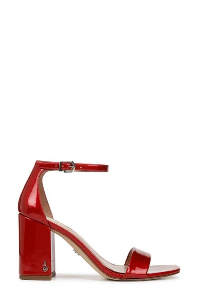 Sam Edelman Daniella Block Heel Sandal Persian Red Patent