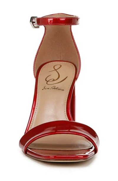 Sam Edelman Daniella Block Heel Sandal Persian Red Patent