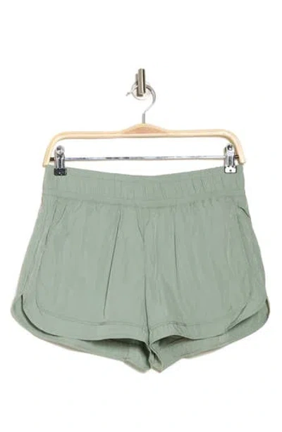 Yogalicious Radiant On Track Running Shorts In Gray