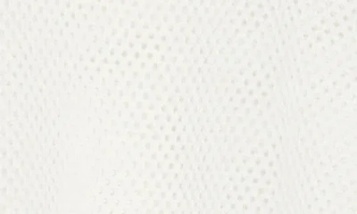 Adrianna Papell Mesh Openwork Sweater In White