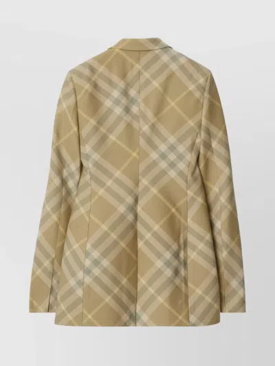 Burberry Checked Tailored Single-breasted Blazer