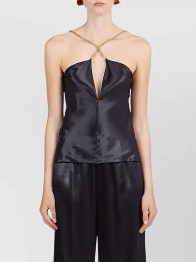 Ferragamo Women Satin Sleeveless Top