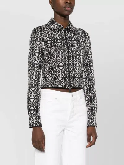 Max Mara Giacca Tony Crop Con Monogramma