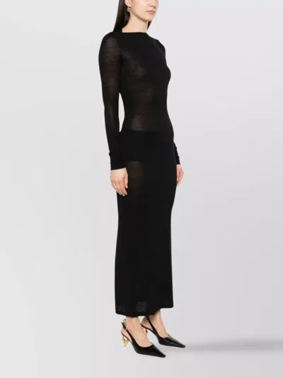 Saint Laurent Women's Viscose Blend Dress In Black