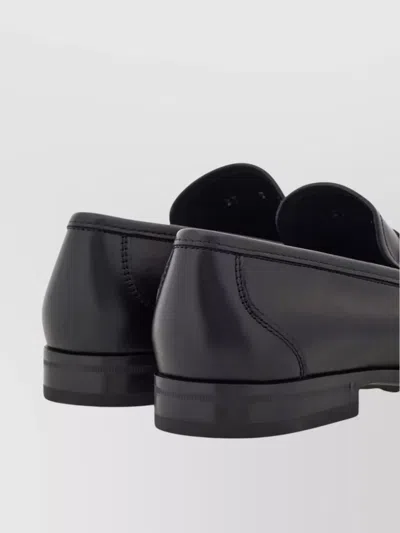 Ferragamo Gancini Ornament Caspian Loafers In Blue