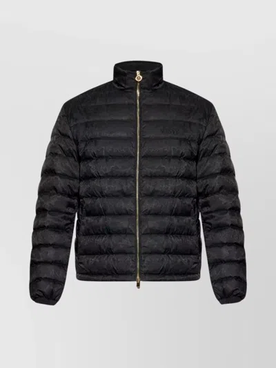 Versace Tailored Jacket With Elasticated Cuffs And Hem In Black