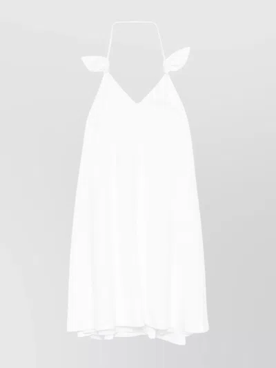 Loewe Women Flamenco Short Dress In White