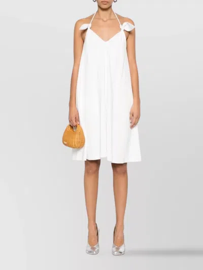 Loewe Women Flamenco Short Dress In White