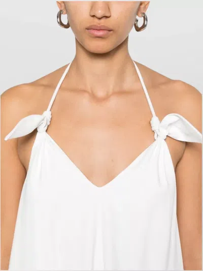 Loewe Women Flamenco Short Dress In White