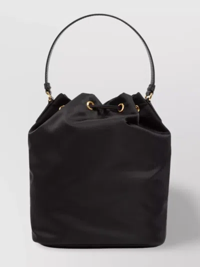 Prada Borsa A Secchiello Re-edition 1978 In Re-nylon Nero Donna In Black
