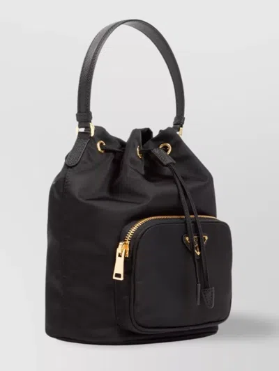 Prada Borsa A Secchiello Re-edition 1978 In Re-nylon Nero Donna In Black