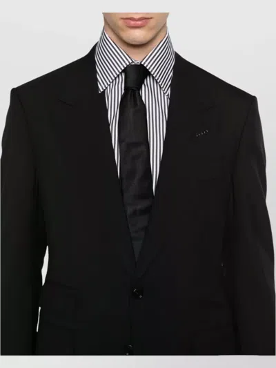 Tom Ford Shelton Single-breasted Wool Suit Clothing In Black