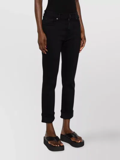 7 For All Mankind Relaxed Skinny Jeans In Black