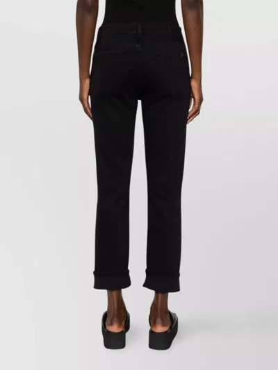 7 For All Mankind Relaxed Skinny Jeans In Black