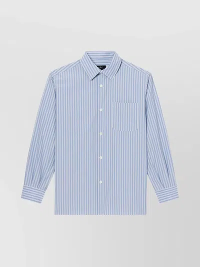 Apc A.p.c. Sela Chemise In Black