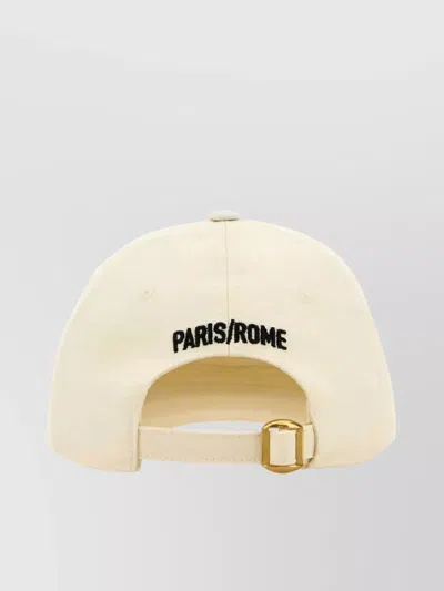 Valentino Garavani Cotton Baseball Cap In Neutral