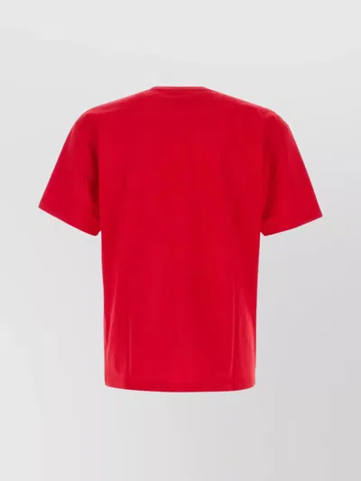 Valentino T-shirt With Chat De La Maison Print In Red