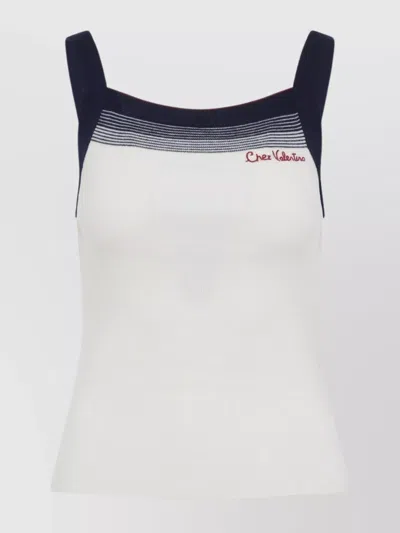 Valentino Wool Tops. In White