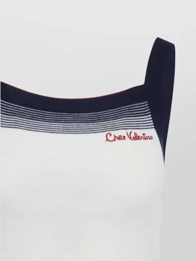 Valentino Wool Tops. In White