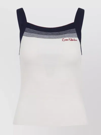 Valentino Wool Tops. In White