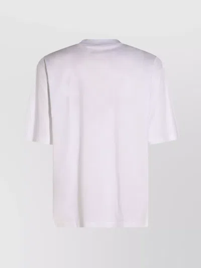 Marni Men's Logo Patch T-shirt In White