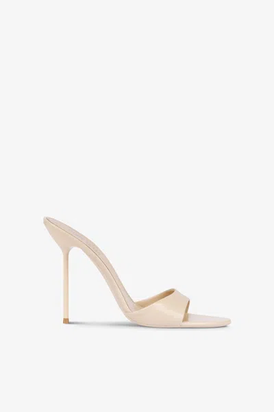 Paris Texas 105mm Lidia Patent Leather Mules In Neutral
