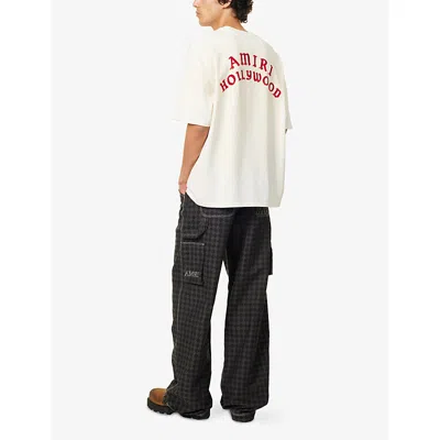 Amiri Hollywood Oversized T-shirt In Neutral