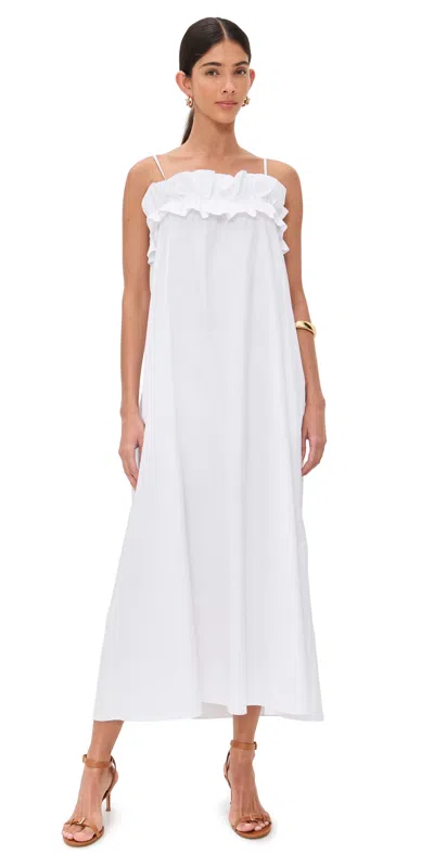 Solid & Striped The Sophie Poplin Maxi Dress In White