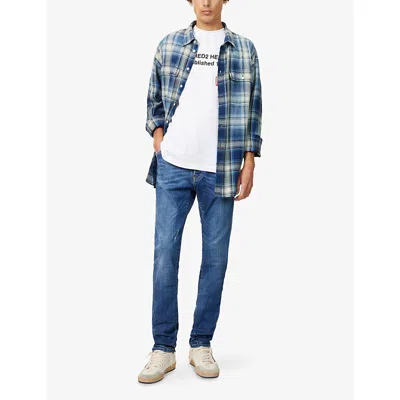 Dsquared2 Mens White Heritage 95 Text-print Cotton T-shirt In White