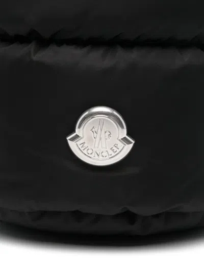 Moncler Caradoc Fabric Bucket Bag With Adjustable Strap In Black